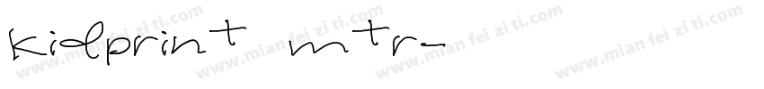 kidprint mtr字体转换